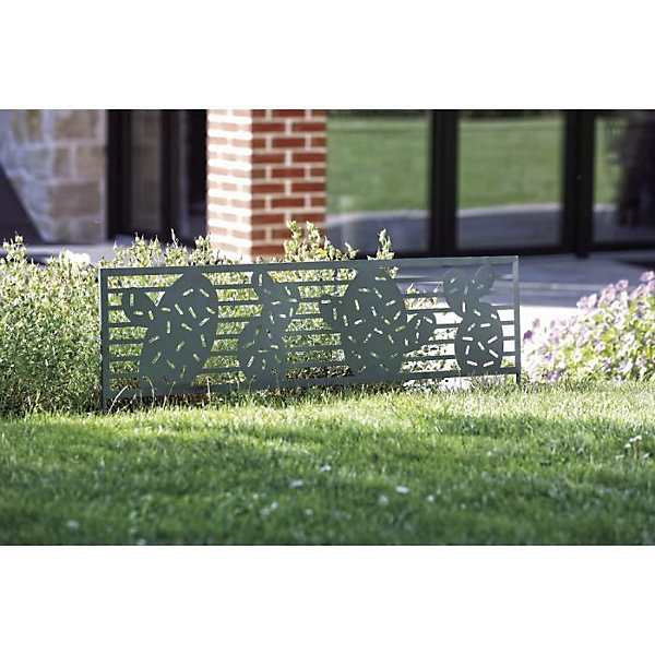Bordure à planter - NORTENE - CACTUS - Métal peint - 0,40 x 1 m - Bleu/vert