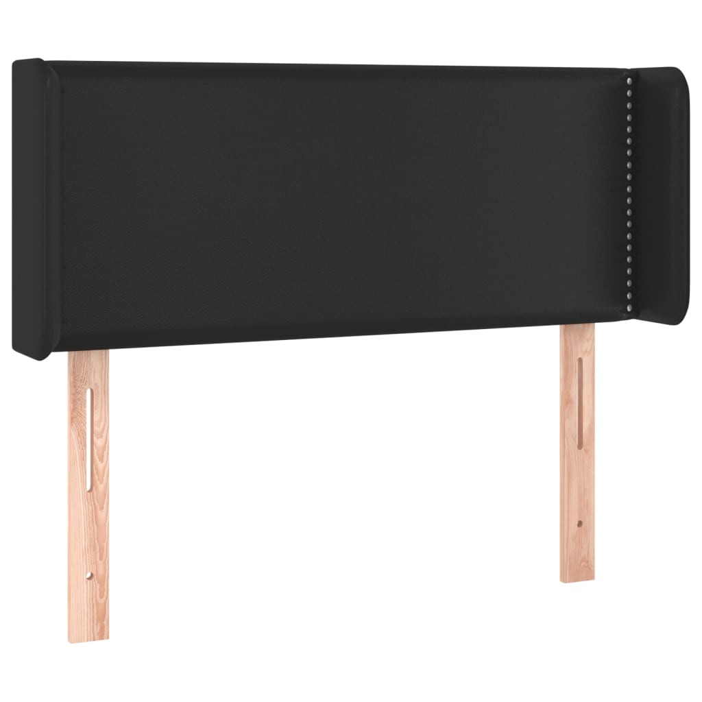 Wezgłowie Czarny 83 x 16 x 78/88 cm Sztuczna skóra vidaXL