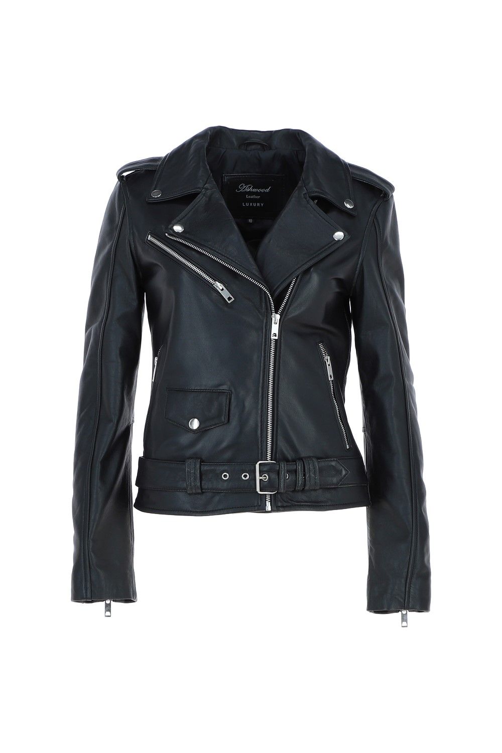 Ashwood Leather Stella' Real Leather Fashion Biker Jacket