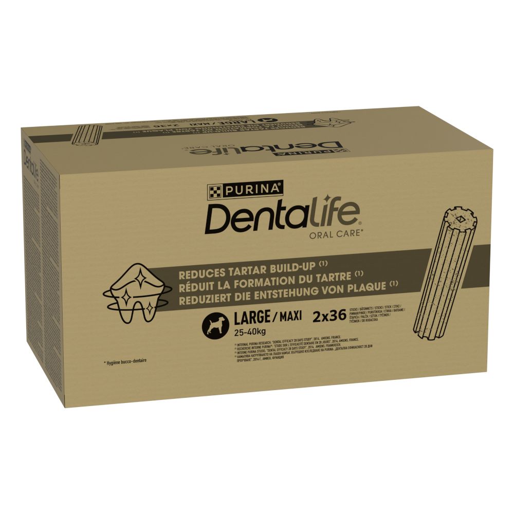 PURINA Dentalife Daily Dental Care Snacks for Large Breed Dogs (25-40kg)