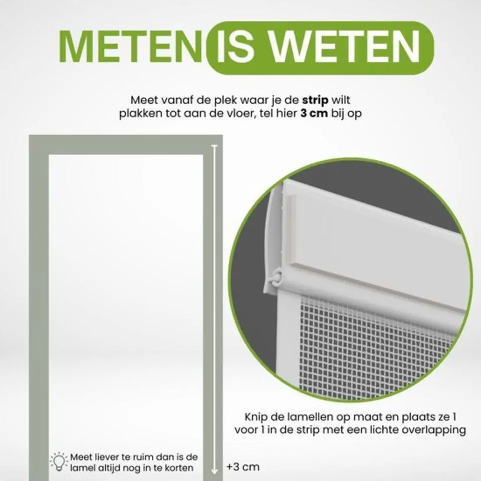 O'DADDY Lamellenhor deurhor �?118 x 260 cm �?glasvezel �?wit