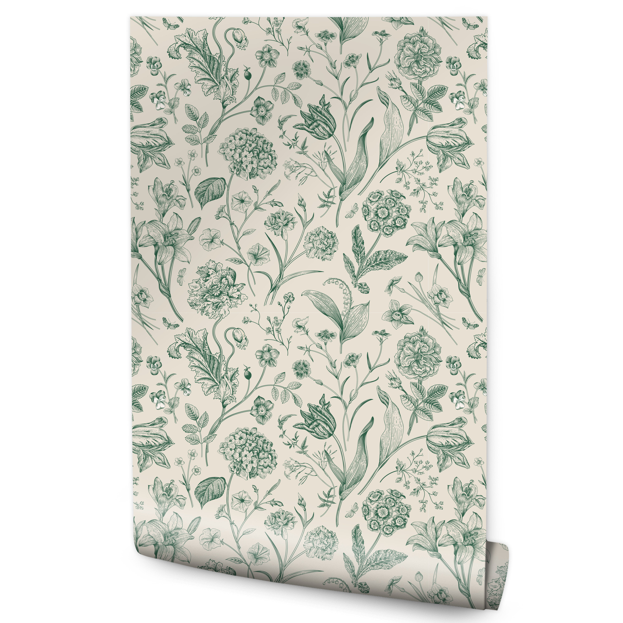 Tapeta Polne Kwiaty W Stylu Vintage