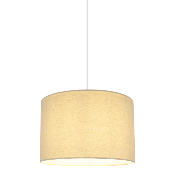 Abat-jour rond beige Ø30cm GoodHome Kpezin