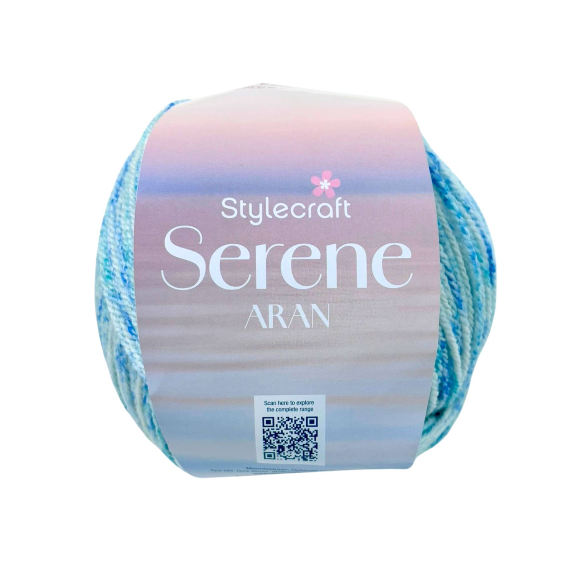 Stylecraft Tranquil Blue Serene Aran 100g