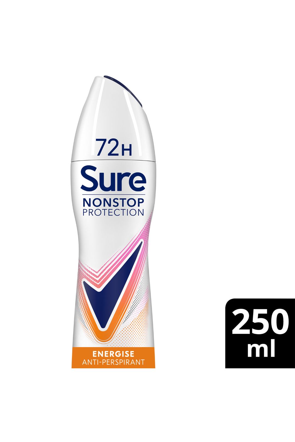 Sure Women Energise 'Deodorant Spray' w/ 72H Nonstop Protection 250ml, 3pk