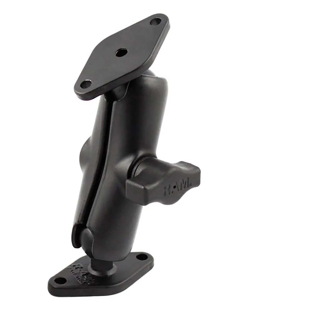 Ram Mounts Double Ball Diamond Plate Mount-B Size Medium