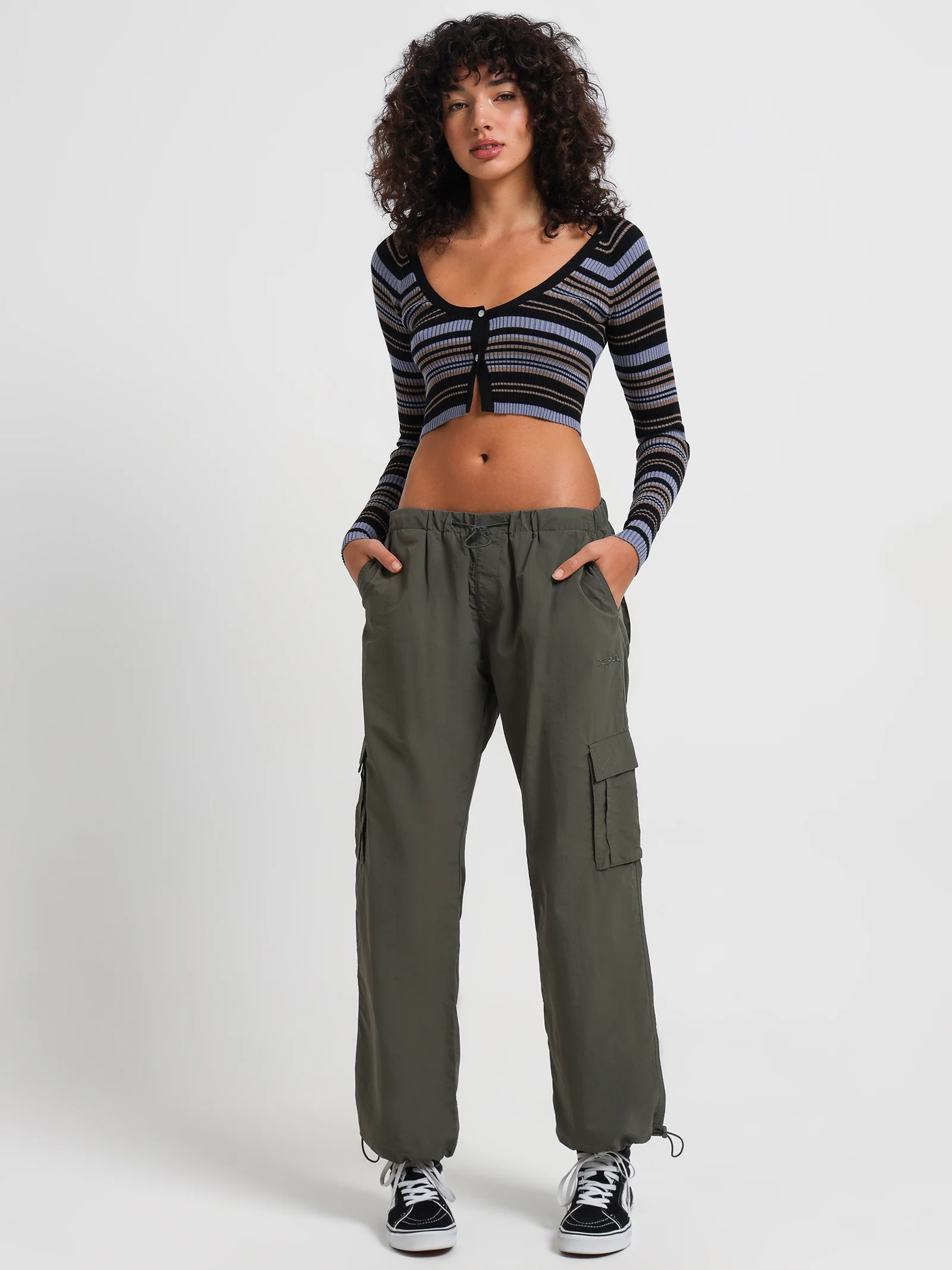Striped Crop Knit