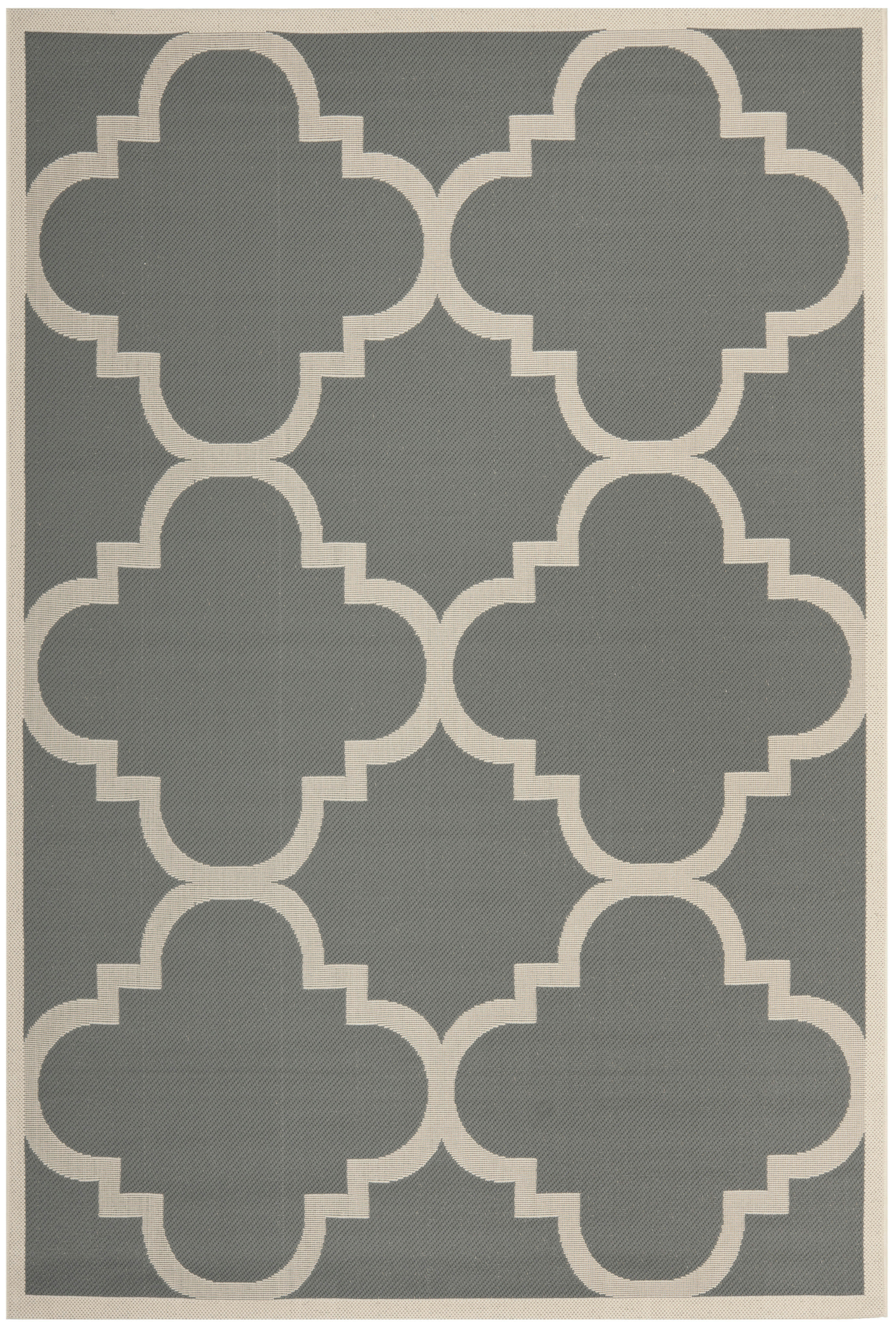 COURTYARD - Tapis interieur & exterieur en gris & beige, 201 x 290 cm