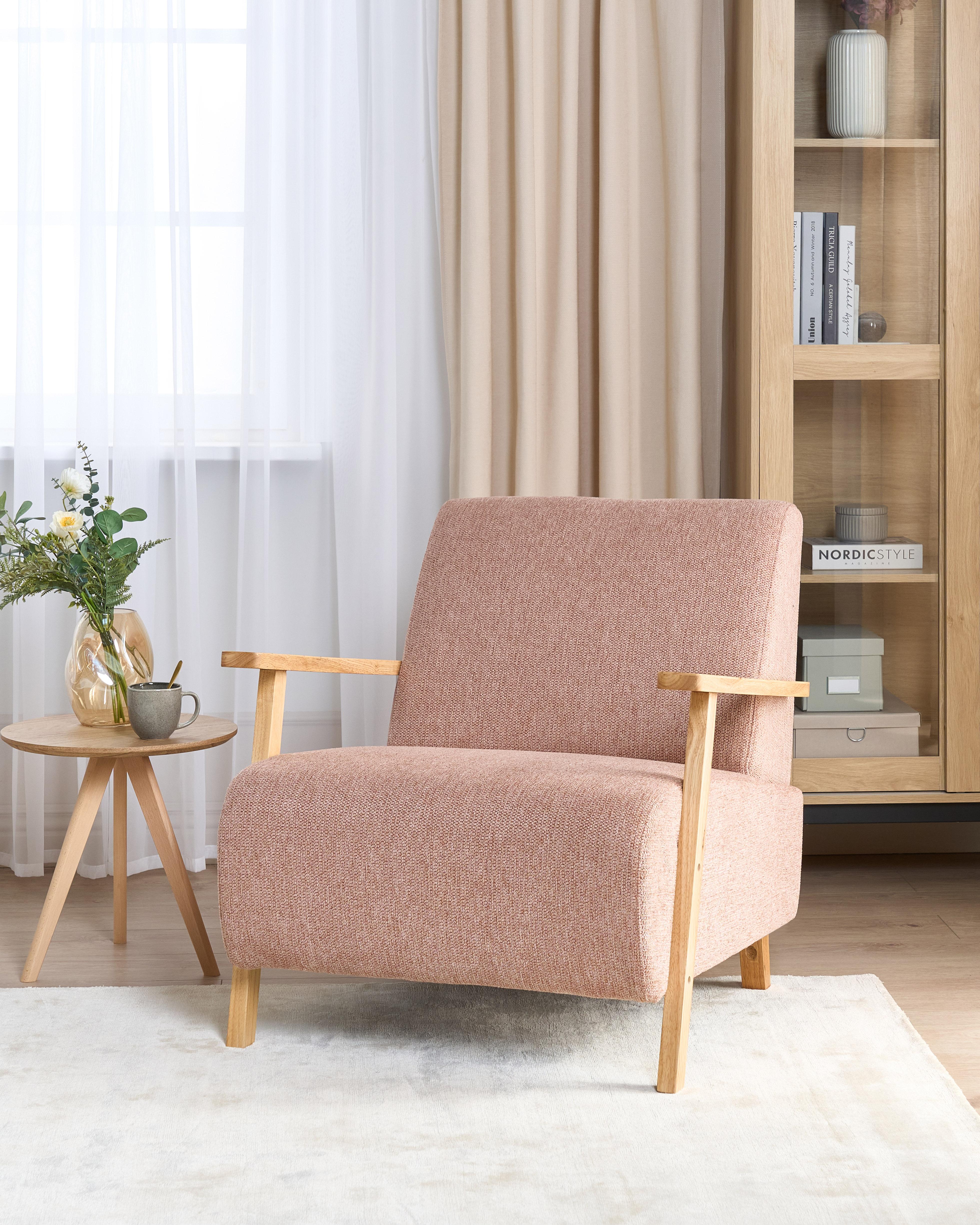 Armchair LESJA Fabric Pink