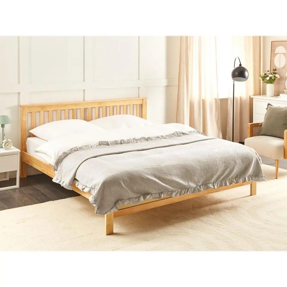 HATTON - Sprei - Taupe - 220 x 240 cm - Katoen