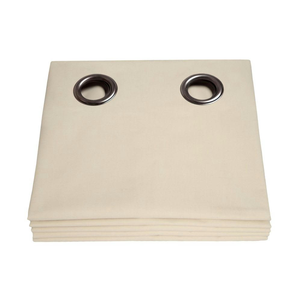 - Rideau occultant total beige 135 x 260