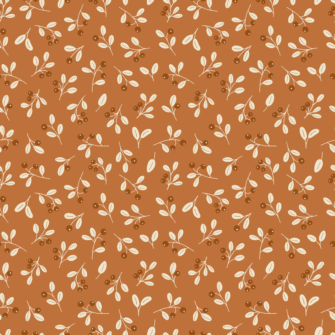JORO - Papier peint berries taupe