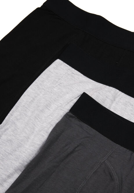 Mens 3pk Grey Trunks