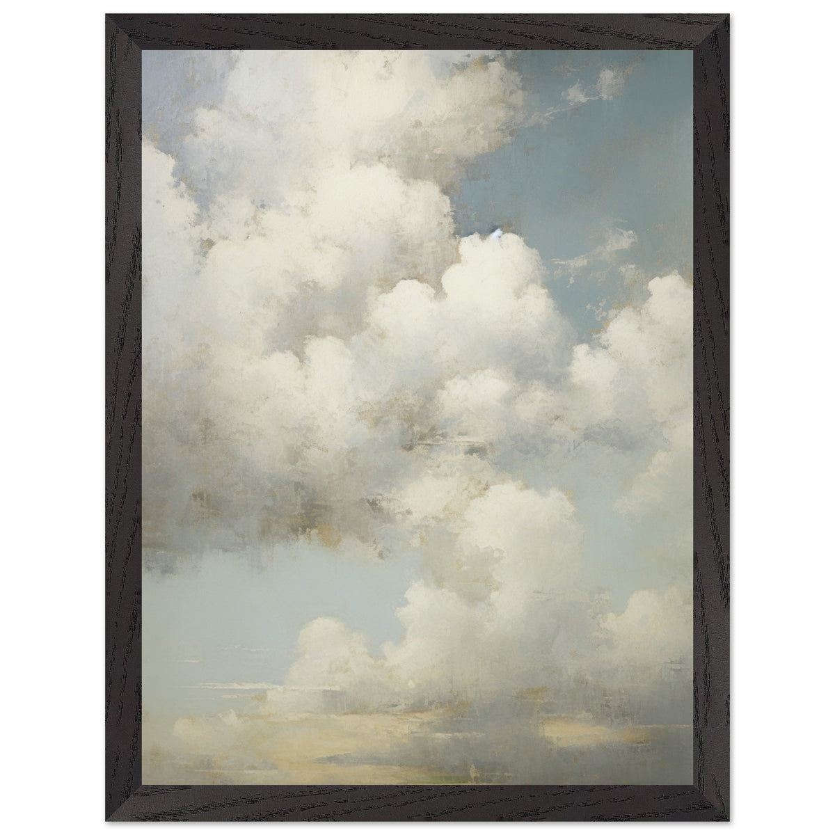 Artfulprints Poster met Lijst The clouds  - 30x40 cm - Wit