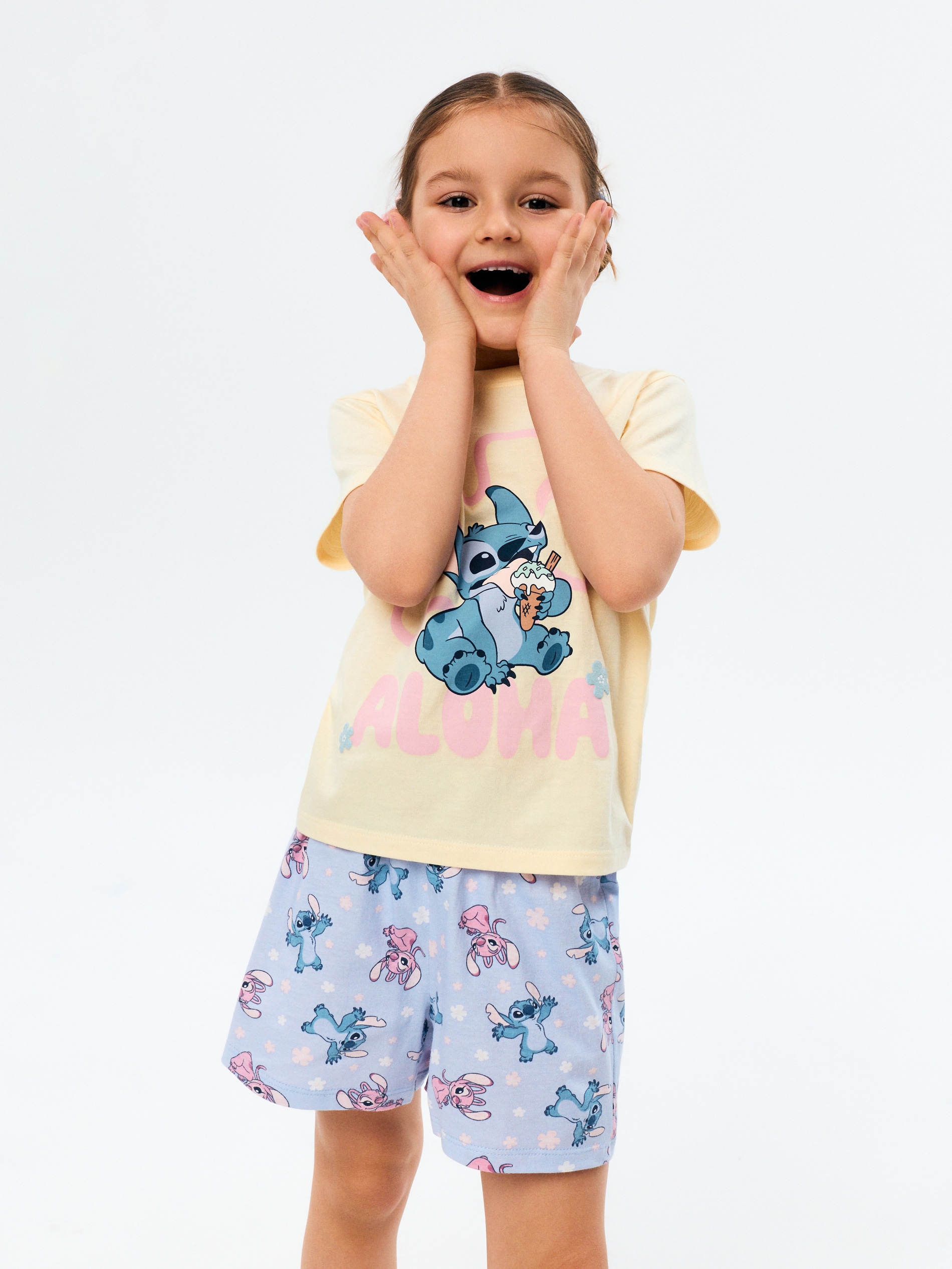 Bawełniana piżama dwuczęściowa Stitch