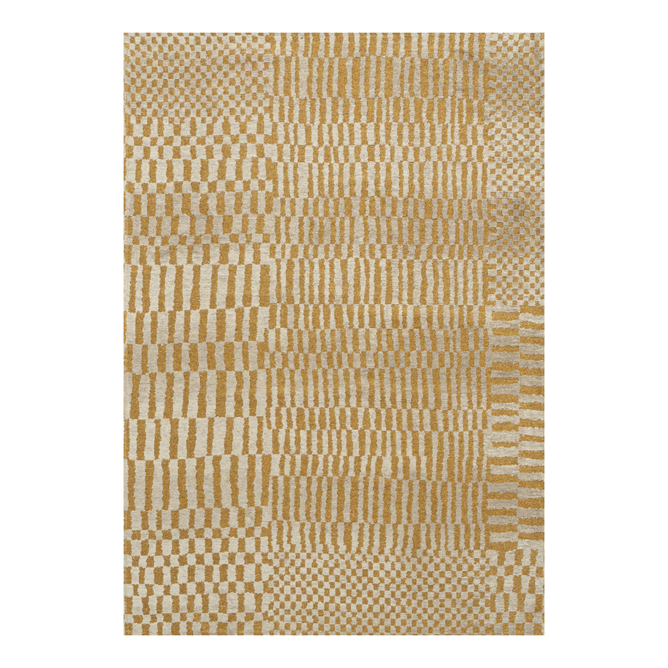 Ecorugs vloerkleed Erg - geel - 140x200cm