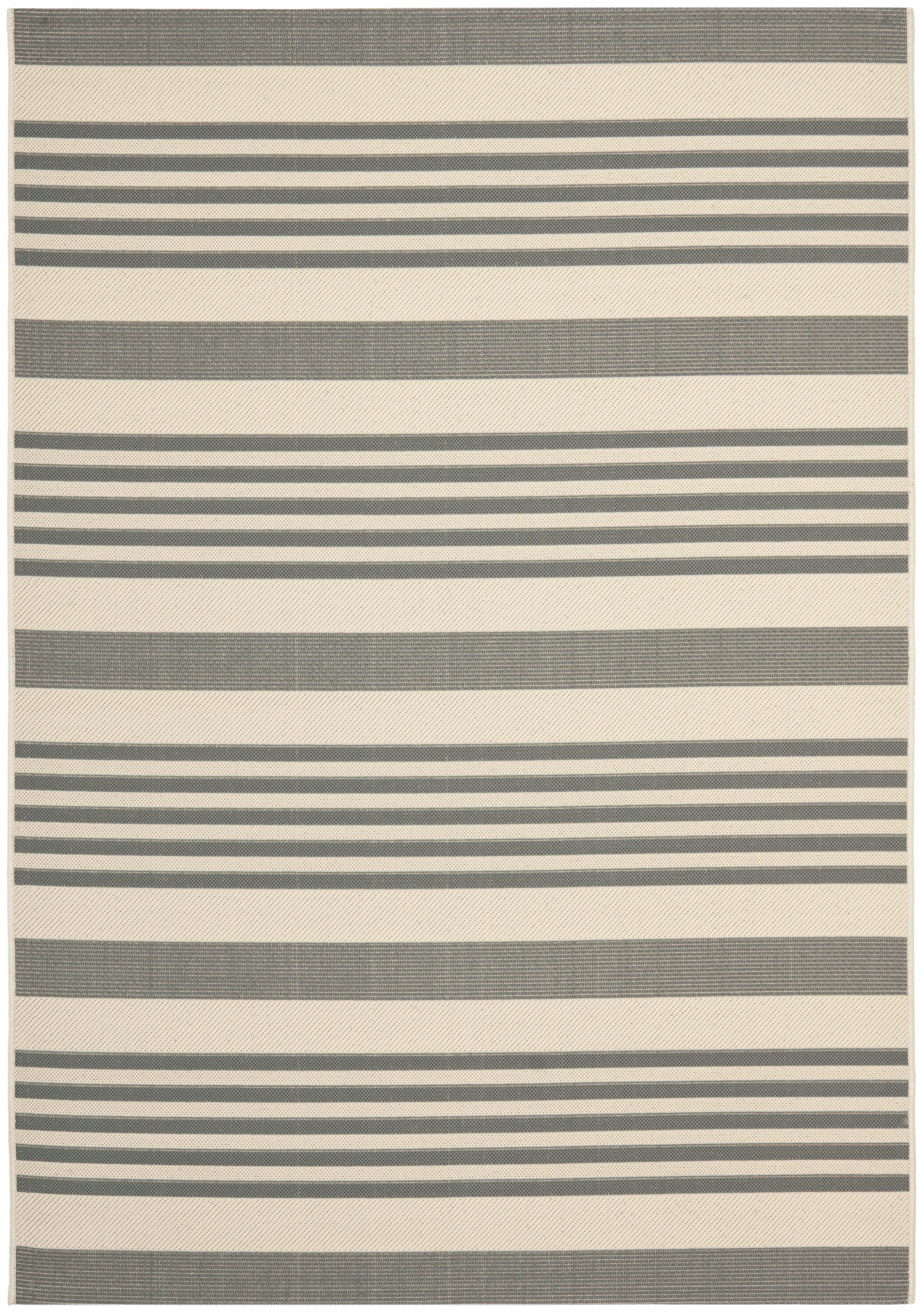 COURTYARD - Tapis interieur & exterieur en gris & beige, 201 x 290 cm