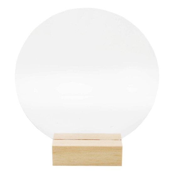 Clear Round Acrylic Table Sign 18cm
