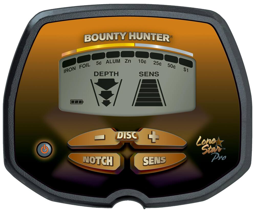 Bounty Hunter Lone Star Pro Metal Detector with LCD Display