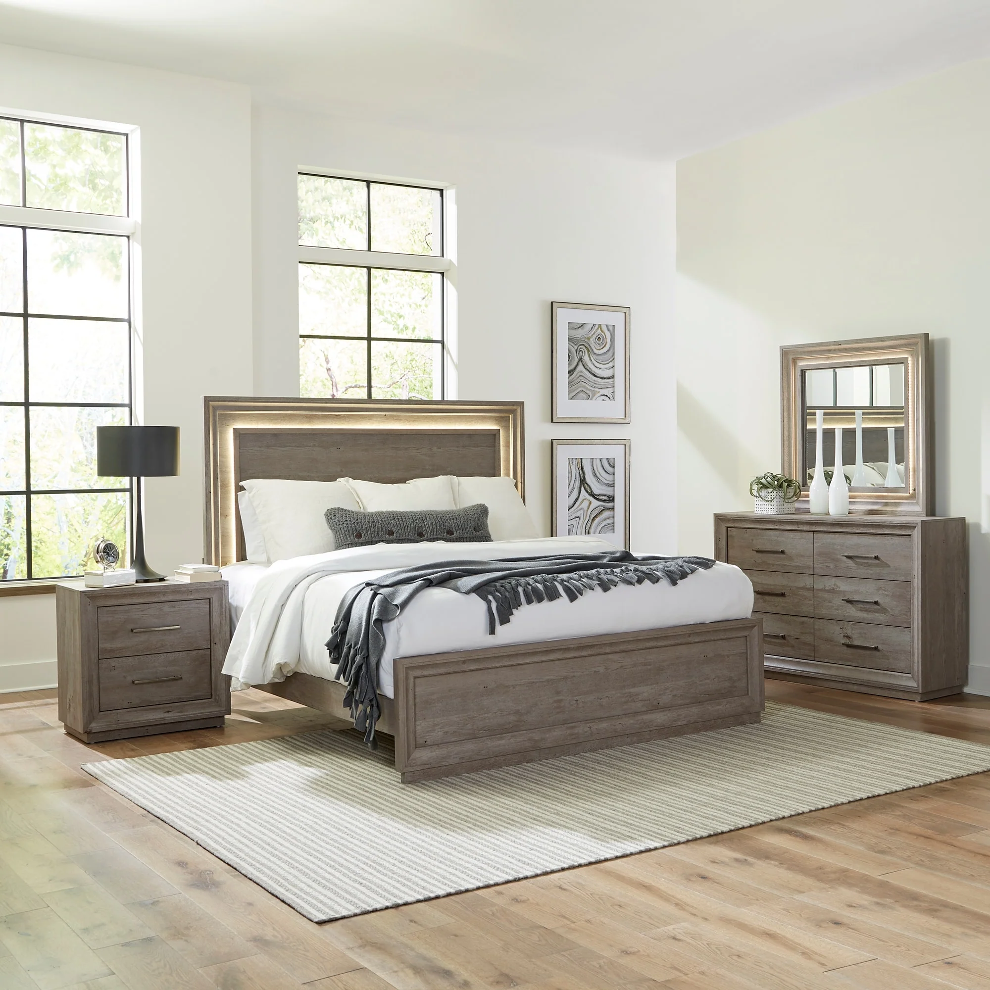 Liberty Furniture Horizons Panel Bedroom Set Various Options - King or Queen