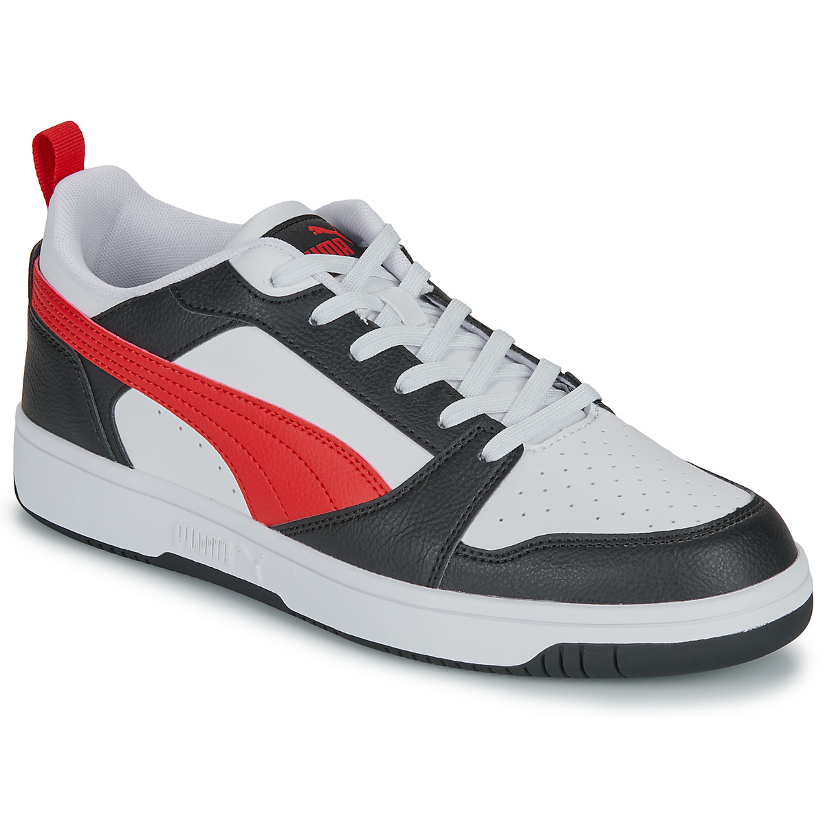 Puma - Rebound V6 Low - White black red