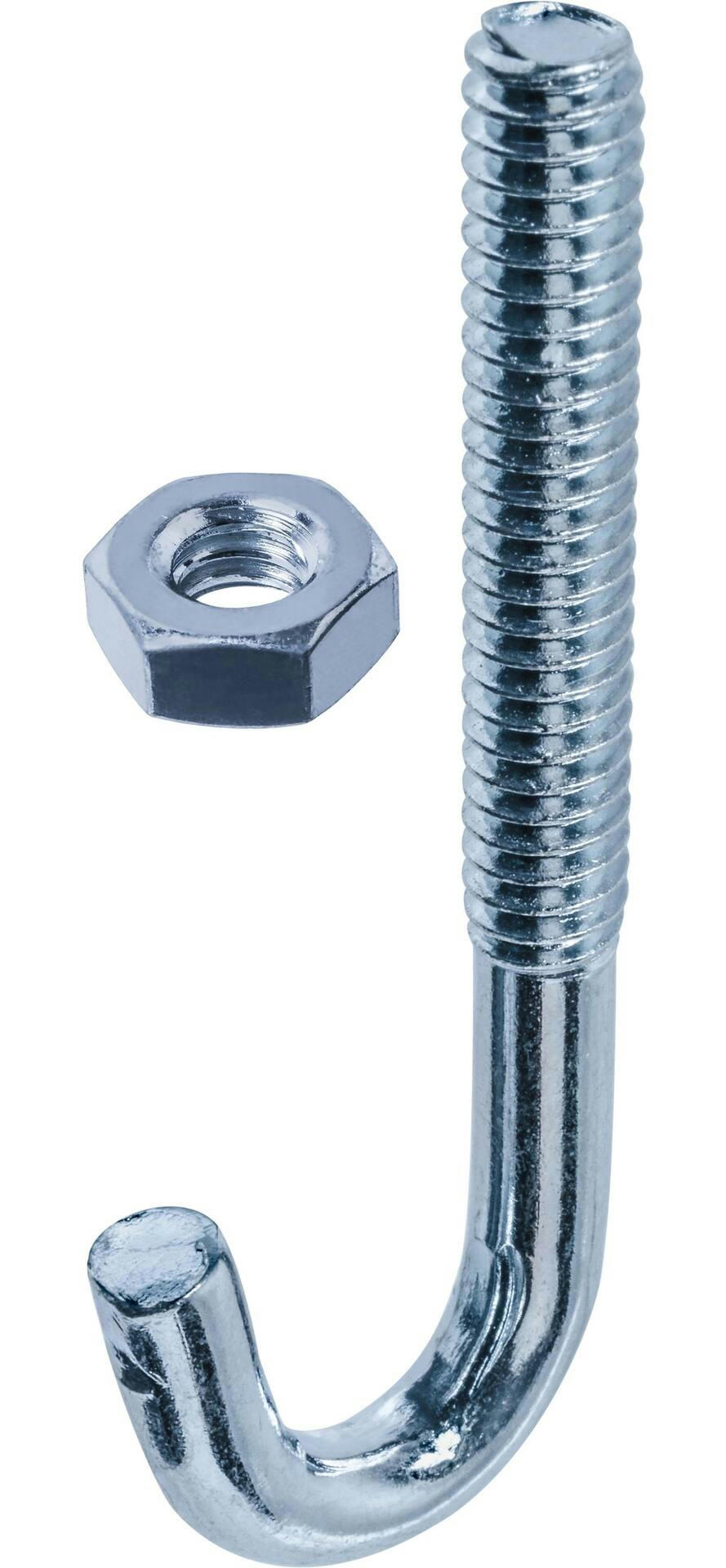 Hillman Zinc-Plated J-Bolt with Nut