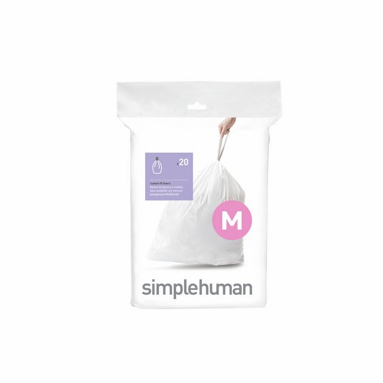 Simplehuman 45L Code M Bin Liners - Pack of 100
