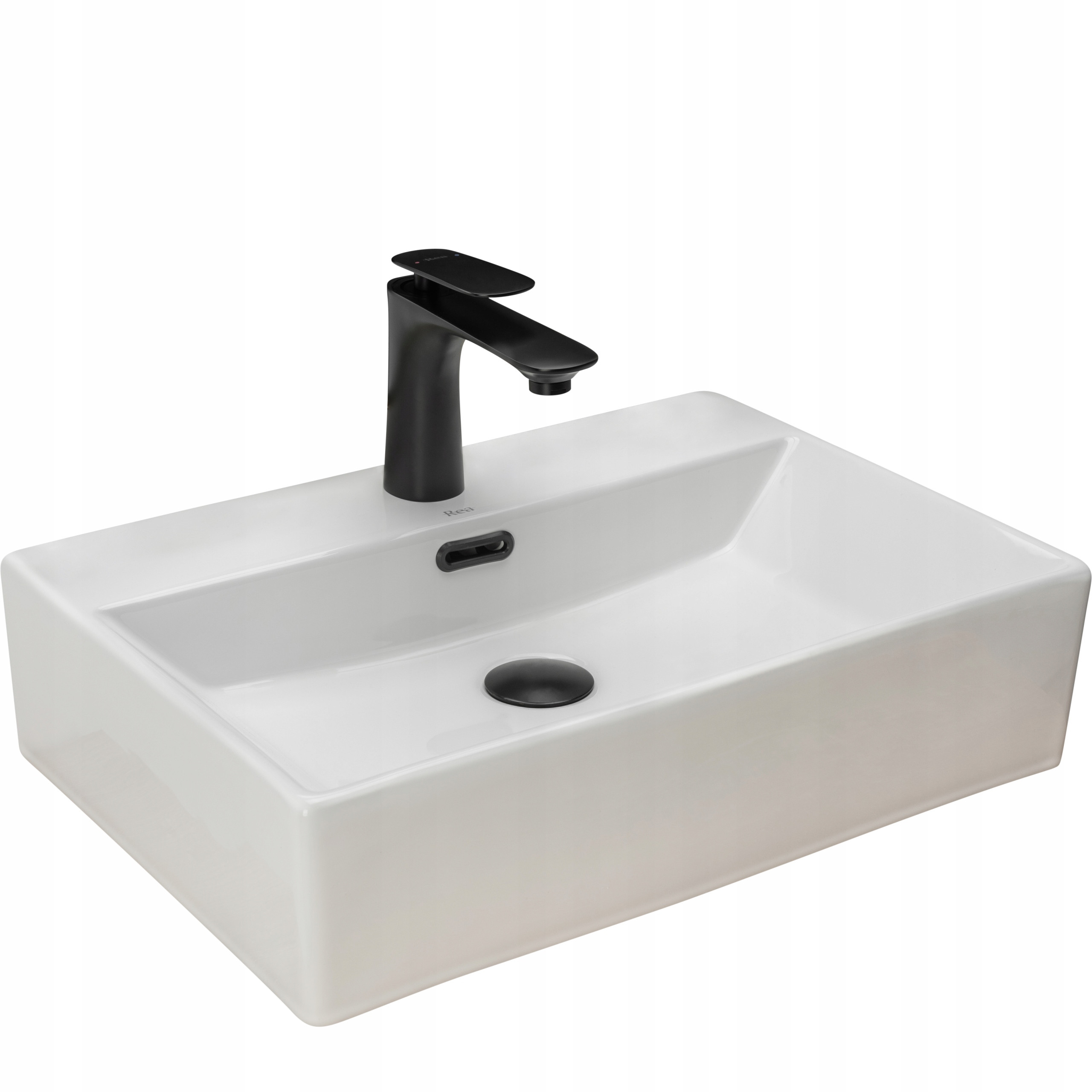 Umywalka Ceramiczna Nablatowa Ścienna Bonita - Rea