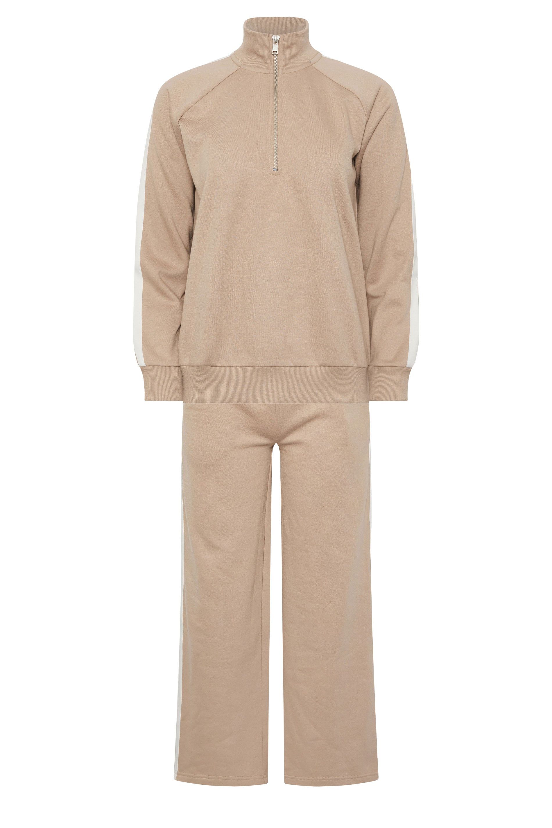 PixieGirl Petite Stripe Sweatshirt & Wide Leg Joggers Set