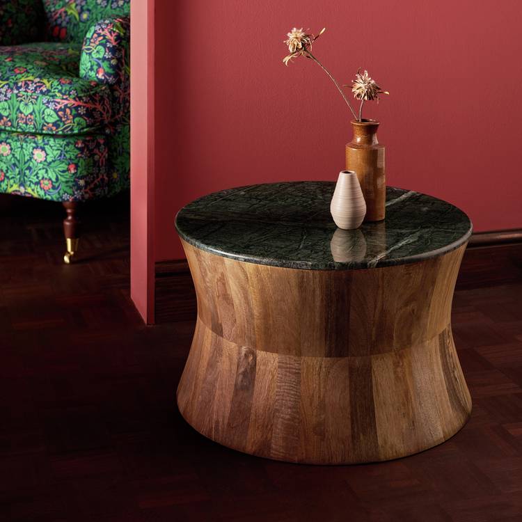 Habitat x Morris & Co. Marble Coffee Table - Natural