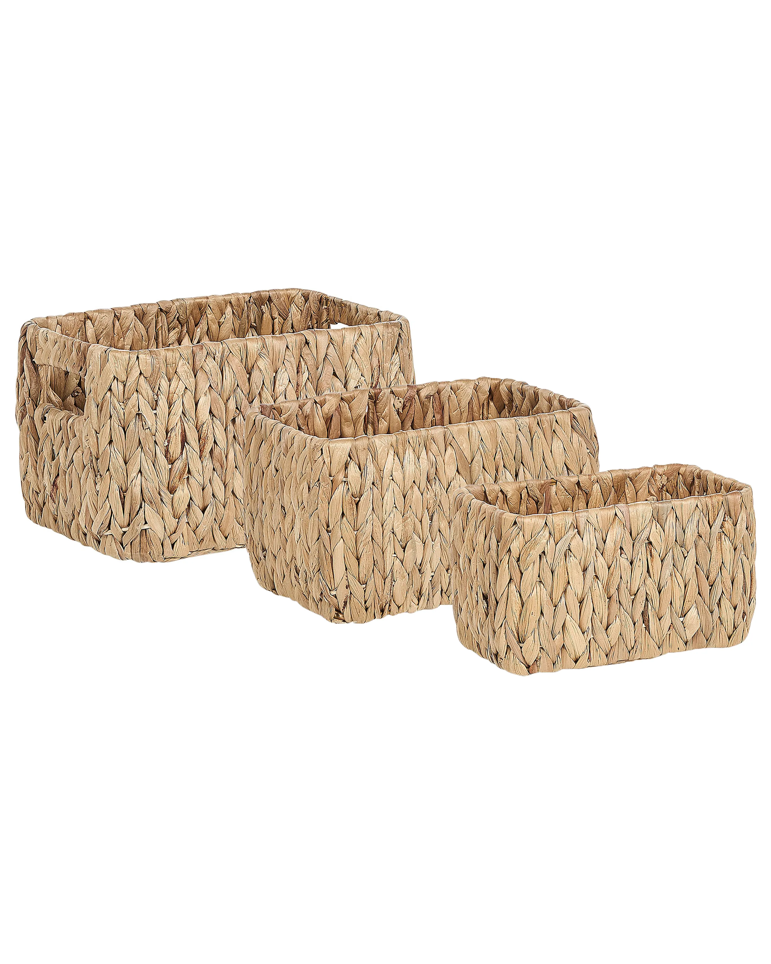 Set of 3 Baskets HANOI Wicker Natural