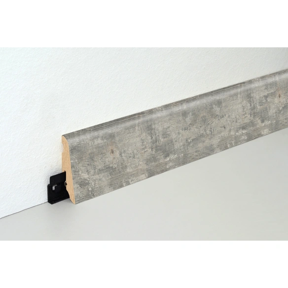 Sockelleiste, Holzoptik Kiefer/weißfarben, MDF, LxHxT: 240 x 5,8 x 1,9 cm