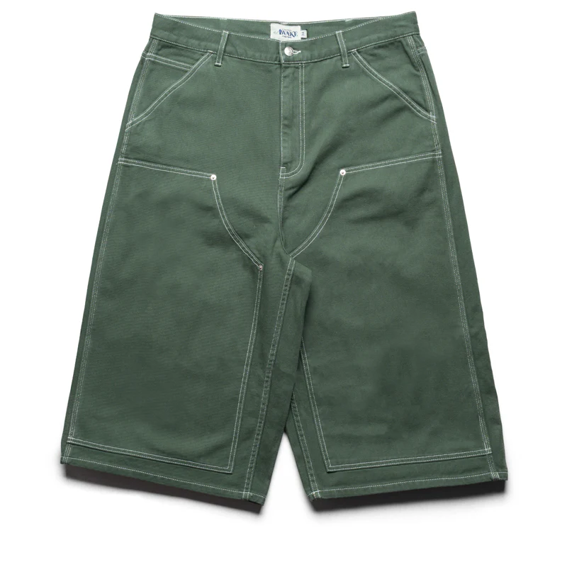 Awake NY Double Knee Jorts - Green