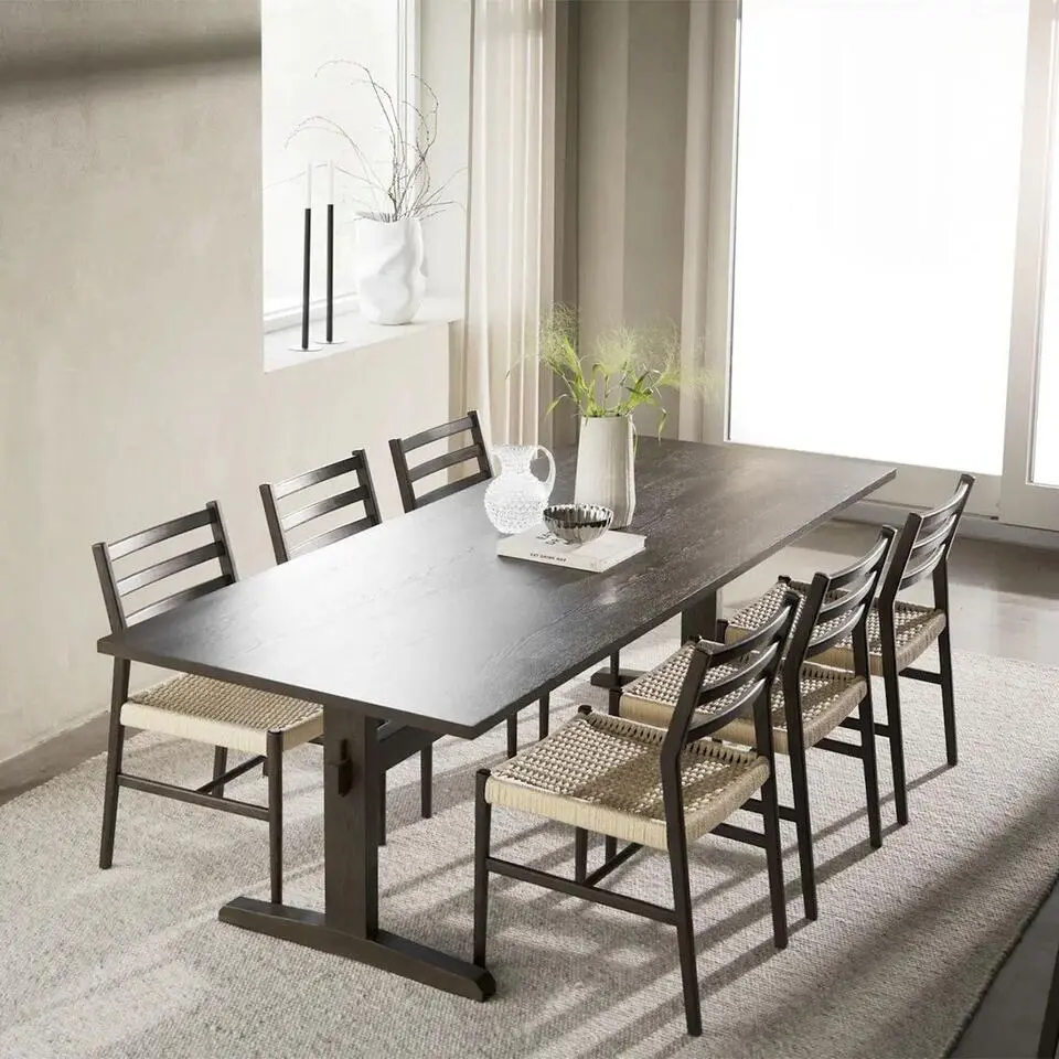 Rowico Home Westville Houten Eettafel Verlengbaar 240 cm - Donkerbruin