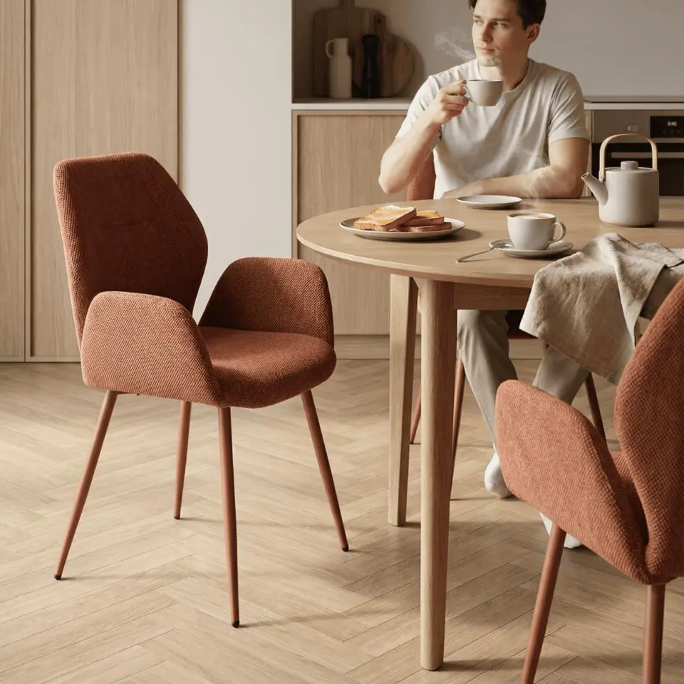 Calicosy - Eetkamerstoel Set van 2 SOLA - 57,5x57x47,5 cm