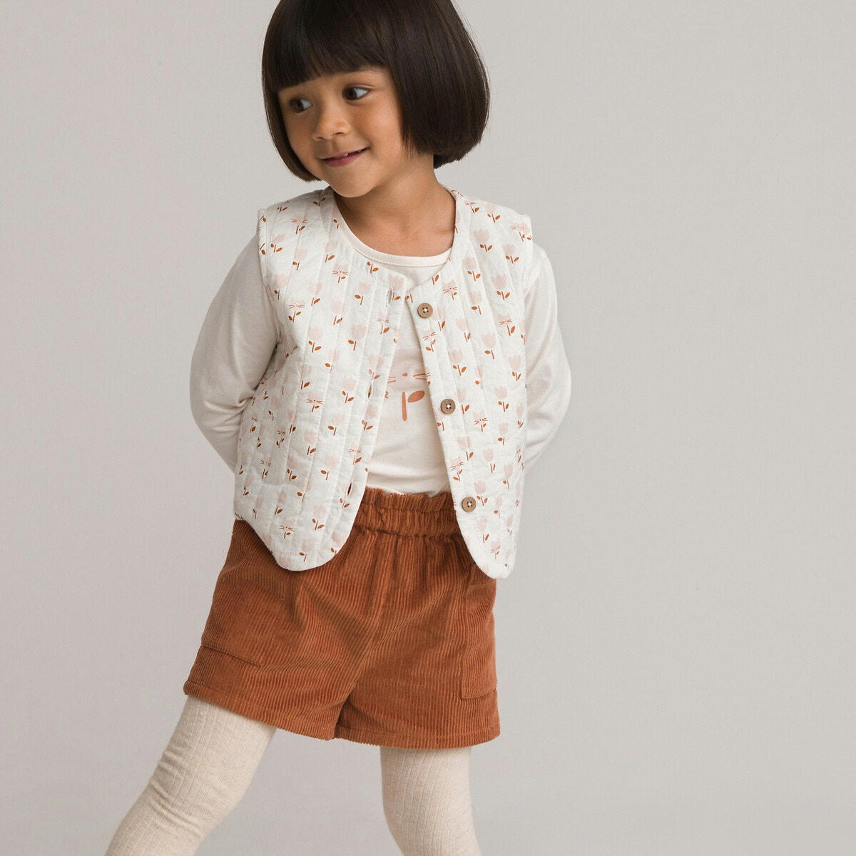 Ensemble 3 pièces gilet, T-shirt et short