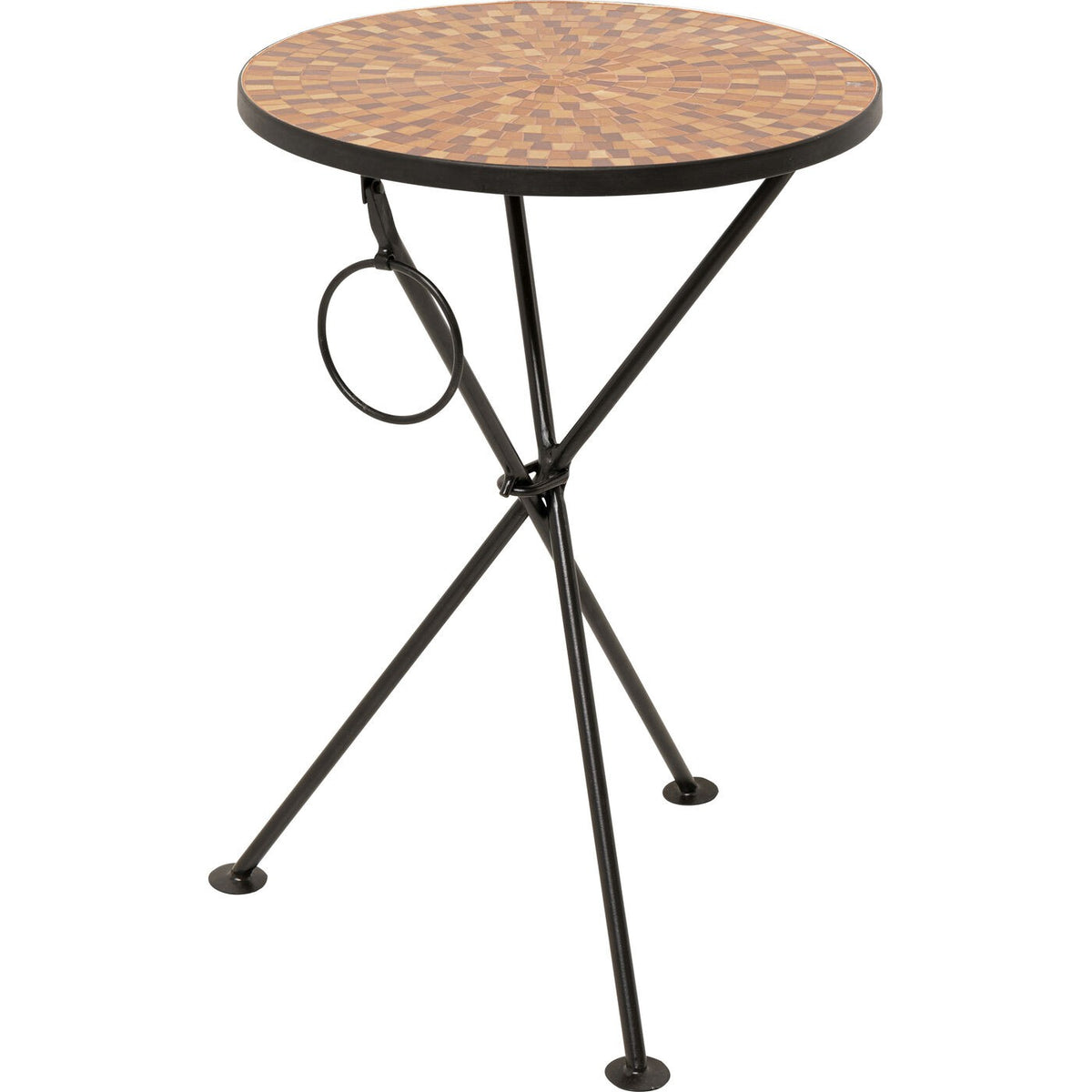 Kare Design Bijzettafel Clack Mosaic Ø35cm oranje