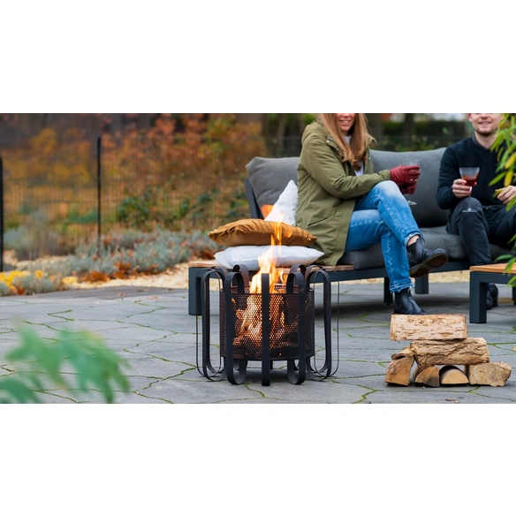 Feuerkorb »Kester«, Ø 56 cm, schwarz