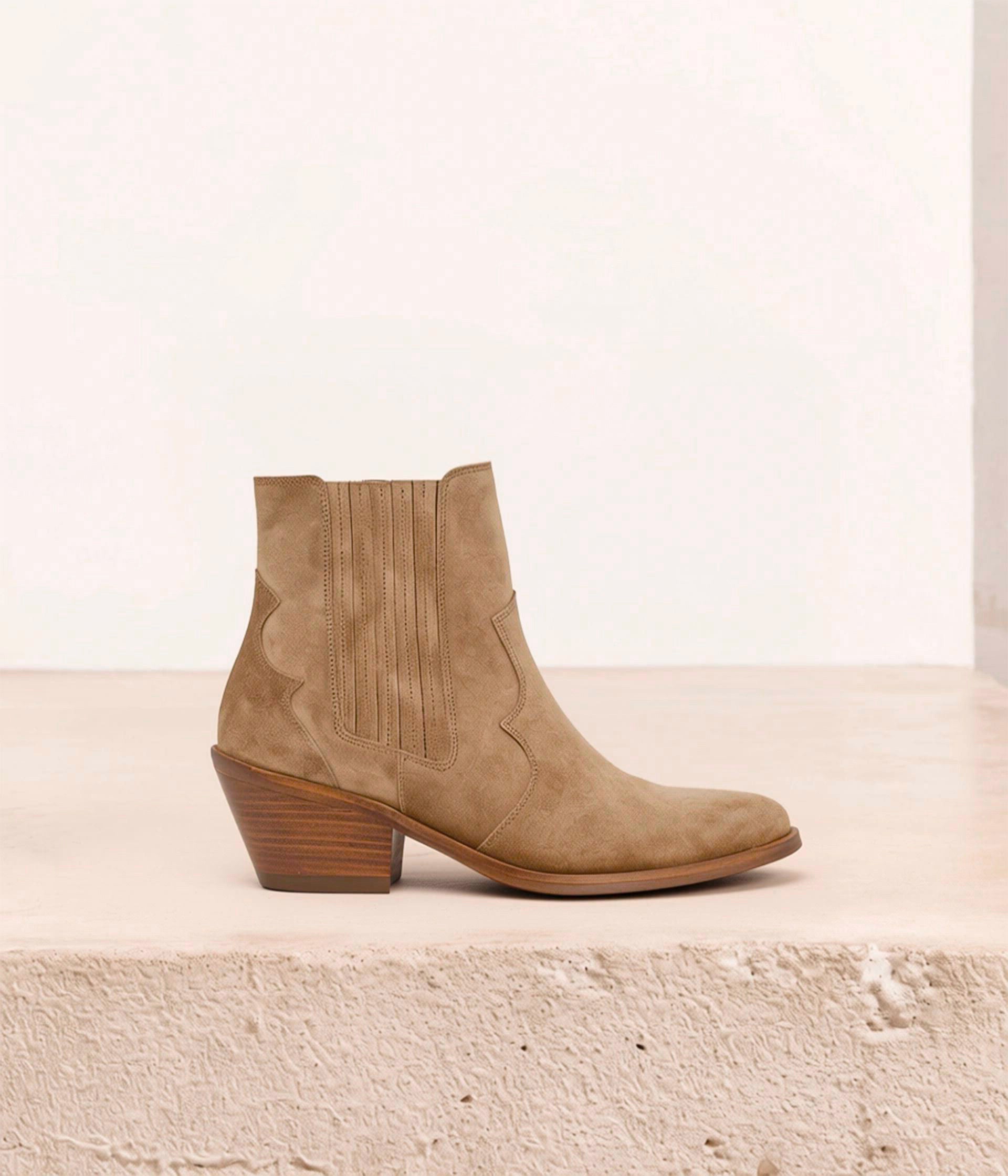 Boots western beige Cara