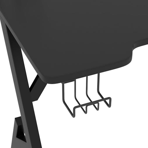 NNEVL Gaming Desk with Y Shape Legs Black 90x60x75 cm