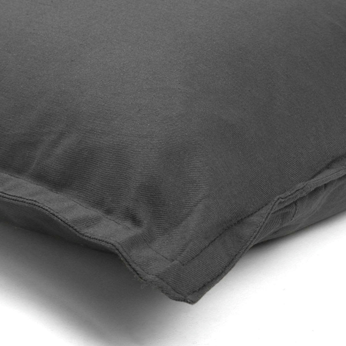 TOILE - Coussin 100% coton gris 40x40