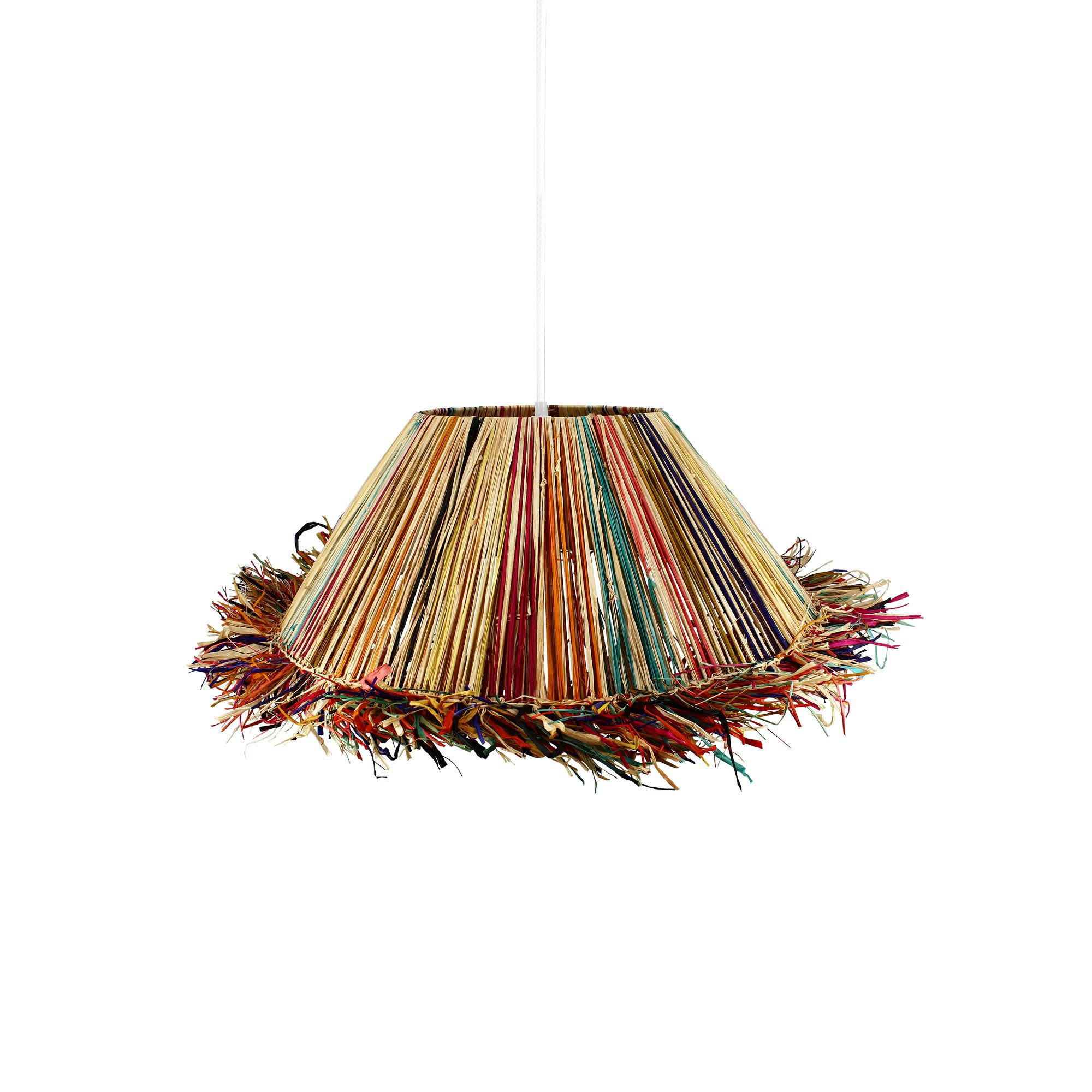 JOLO - Suspension en raphia coloré Ø60cm