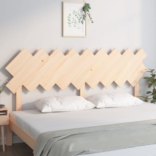 NNEVL Bed Headboard 178x3x80.5 cm Solid Wood Pine