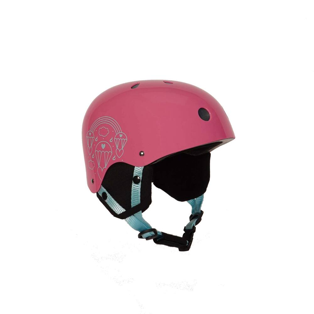Decibel Kids' Protective Dial-Fit Ski/Snowboard Safety Helmet, Shockproof ABS, Pink