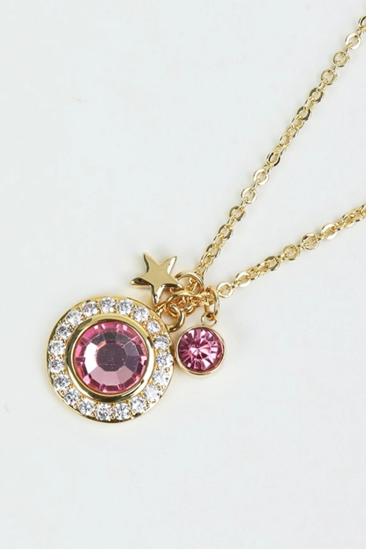 October Birthstone Charm Necklace