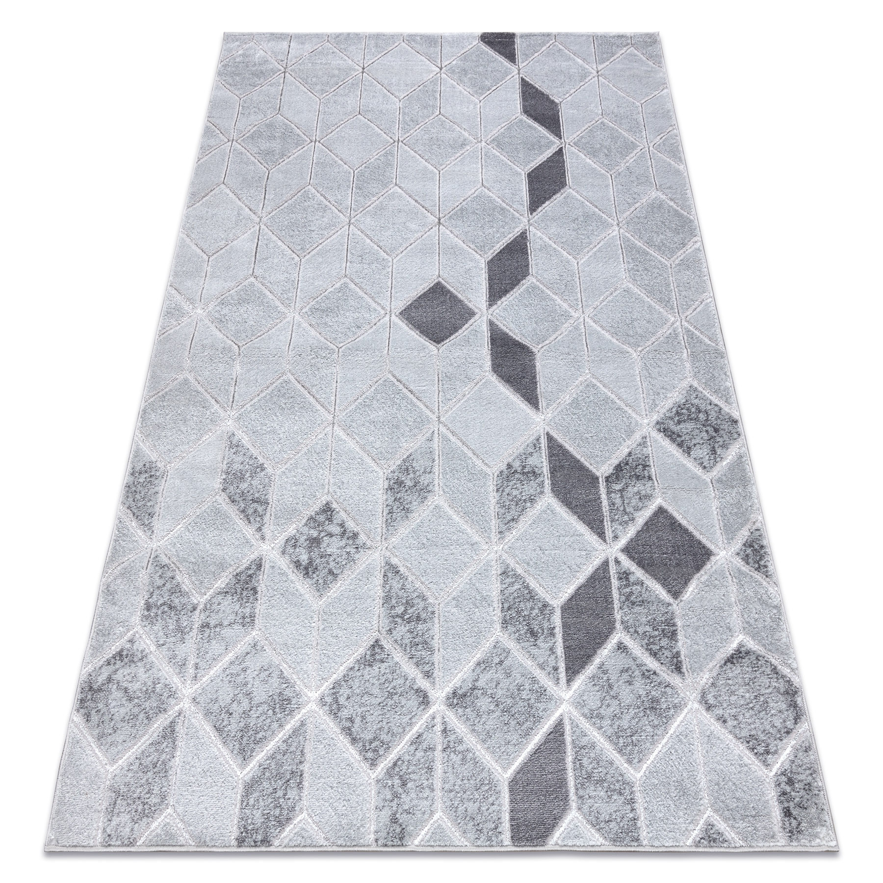 Dywan MEFE nowoczesny B400 Kostka, geometryczny 3D - 280x370 cm