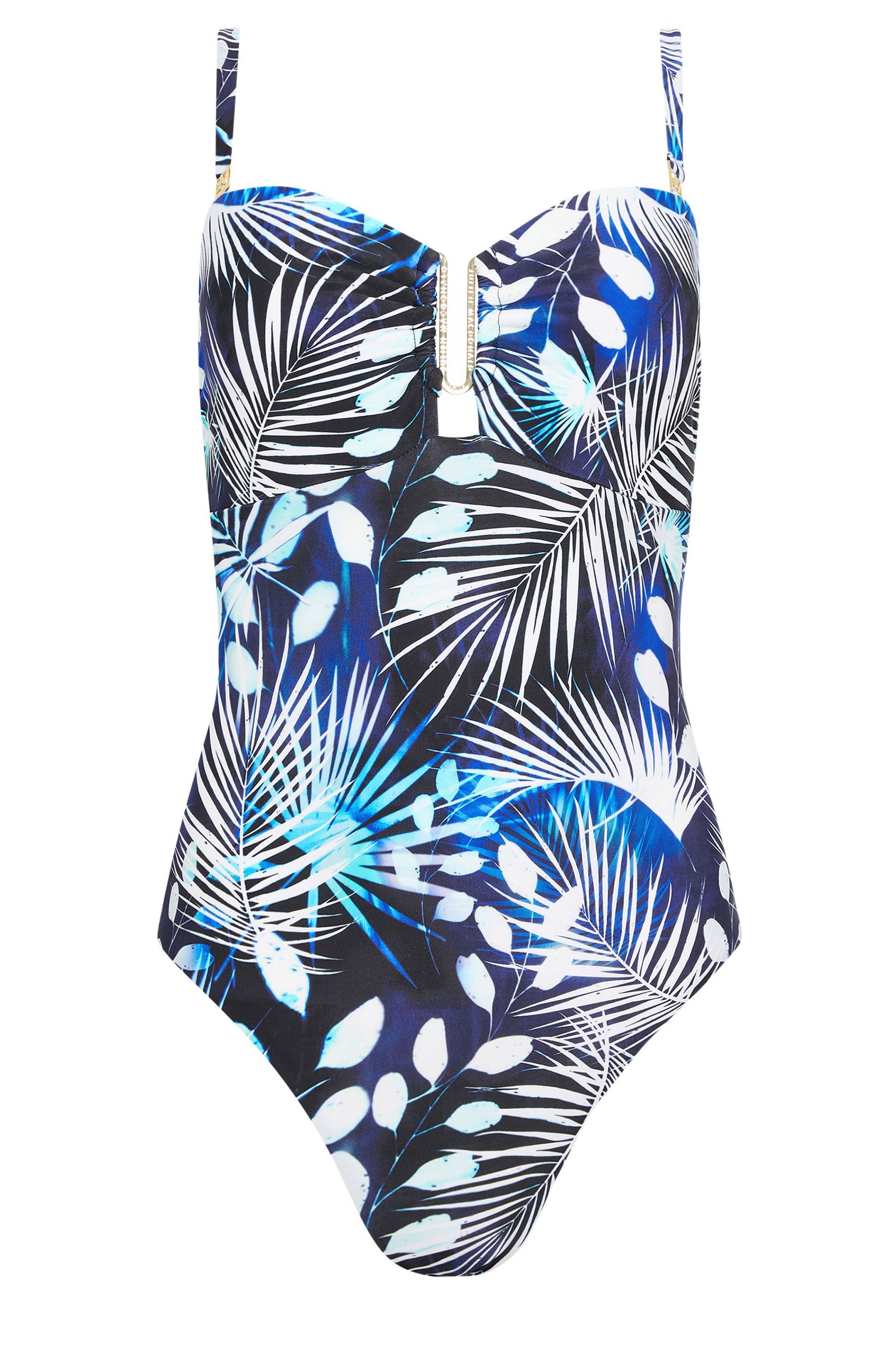 Star by Julien Macdonald Tropical Palm Tummy Control Swimsuit