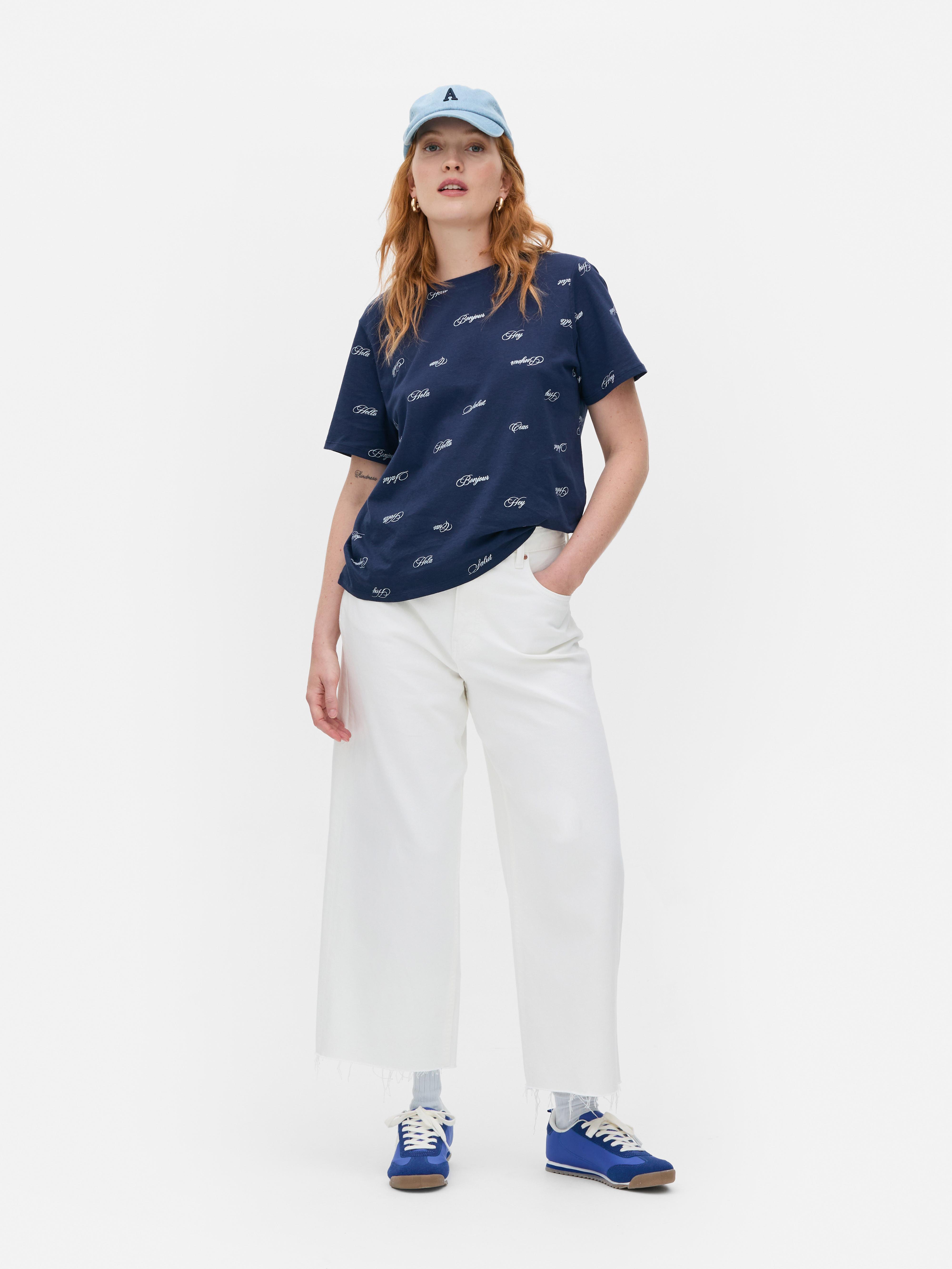 Cotton Allover Print Tee