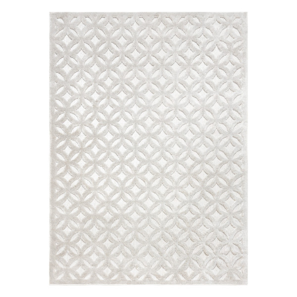 Dywan SANTO SZNURKOWY SIZAL 58507 Ażur, art deco beż 80x150 cm