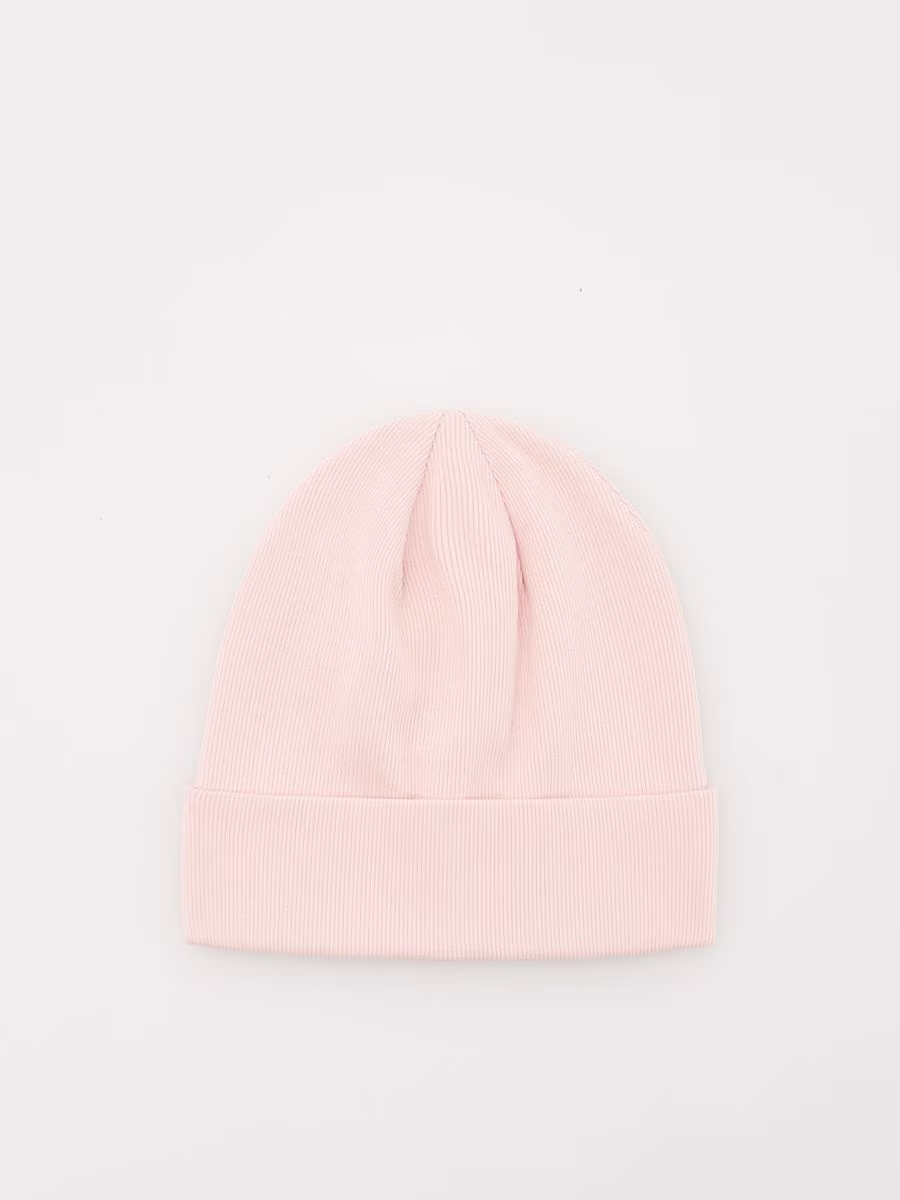 Rib Knit Cotton Rich Beanie